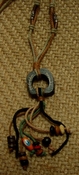 Hemp necklace w/ wood & metal beads 26" Hemp necklace nk23
