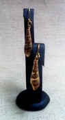 Modern day ocean sea beach shell earrings, hand made an266