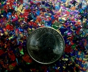 Metallic multi color ice glitter flakes small size nail art