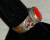 Kuchi ring,sz 9,tribal,hippie,gypsy,nomad,vintage old rk45