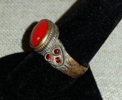 Kuchi ring,sz 9,tribal,hippie,gypsy,nomad,vintage old rk45