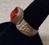 Kuchi ring,sz 9,tribal,hippie,gypsy,nomad,vintage old rk53