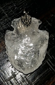 Good lottery luck clear crystal quartz pendant diy necklace pk51