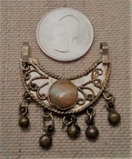  Old Kuchi vintage tribal pendant belly dance dangles bells pk12 