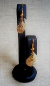  Modern day ocean sea beach shell earrings, hand made an261 