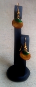  Hand crafted fish hook modern day shell style earrings an258 