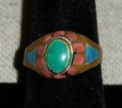  Kuchi ring,sz 7-1/2,tribal,hippie,gypsy,nomad,vintage old rk24 