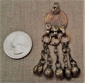  Kuchi coin tribal pendant belly dance dangles bells pk21 